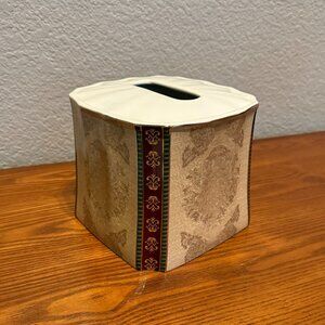 Croscill Townhouse Ceramic Tissue Box Cover